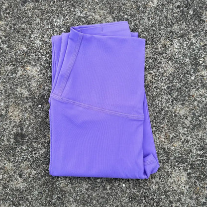 Solid Color Back Waist Pocket High Waist Yoga Legging Women Sport Cropped Pants Butter Athletic Gym Comprehensive Training Jog