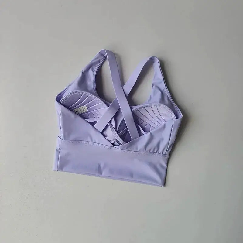 Shockproof High-Intensity Exercise Fitness Bra All-In-One Cup Running Gathered Yoga Beauty Back Breathable Sports Bra for Women