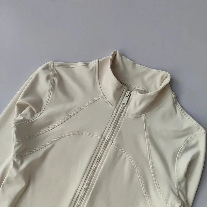 Yoga Suit Women's High-End Standing Collar Sports Jacket