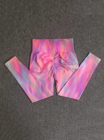 Aurora Gradient Yoga Leggings for Women Workout Comfort