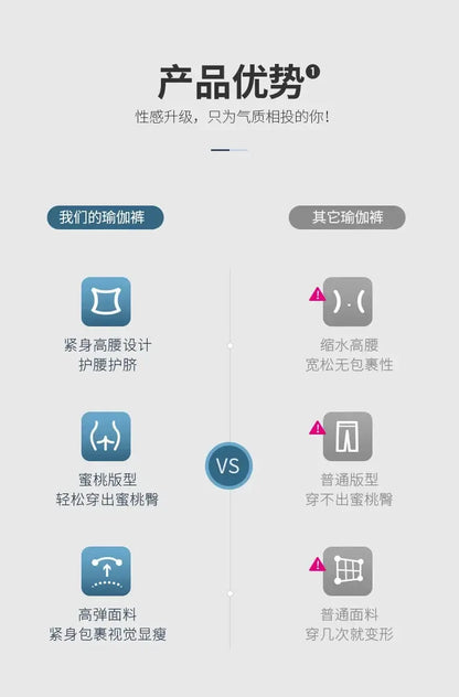 Ribbed Yoga Leggings Women Seamless Tummy Control High Waist