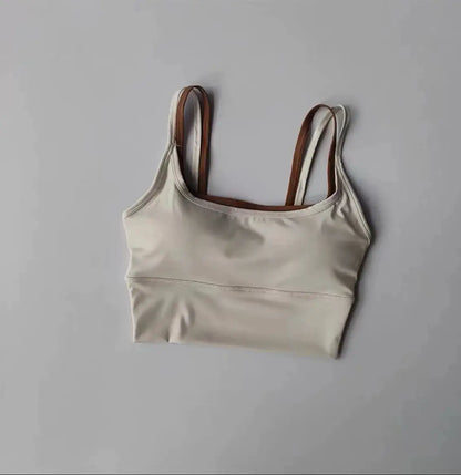 Sports Underwear Bras Top Women's Shockproof Gathering Fitness and Breasts Wearing Yoga Quick-drying Suspender Vests in Summer