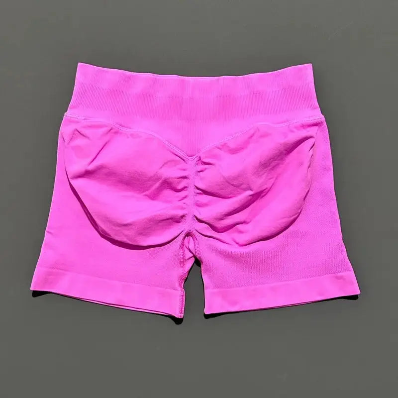 HISTELLO Impact Shorts 4.5" Women Fitness Sports Biker Shorts Low Waist Gym Short Workout Scrunch Butt Yoga Seamless Leggings