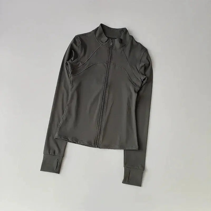 Yoga Suit Women High End Standing Collar Long Sleeve Jacket
