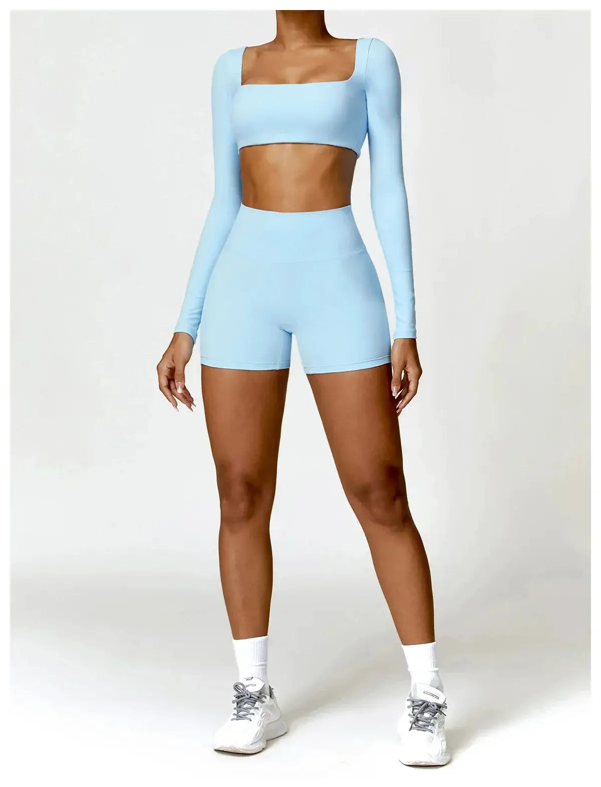 Women Yoga Sports Set Quick Dry 2 Piece Gym Outfit