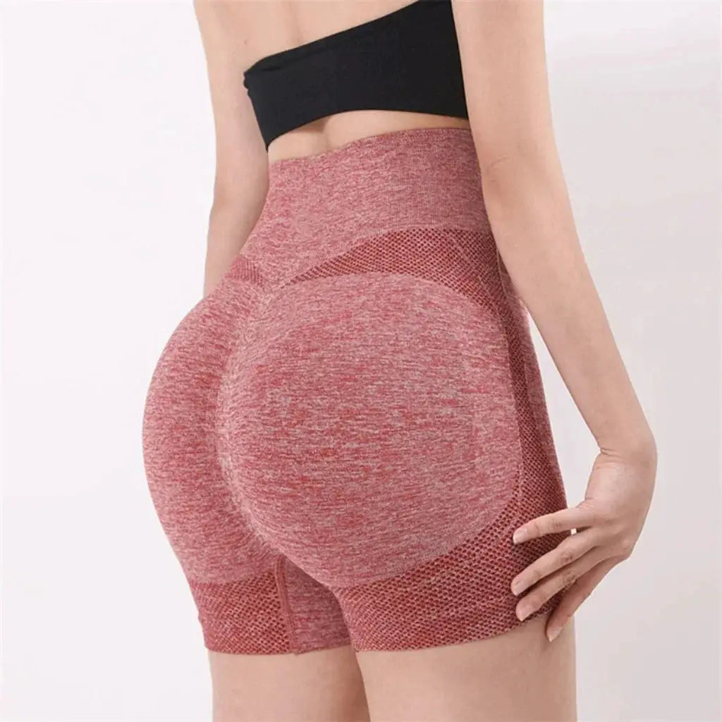 High Waist Women's Yoga Shorts Seamless Fitness Shorts