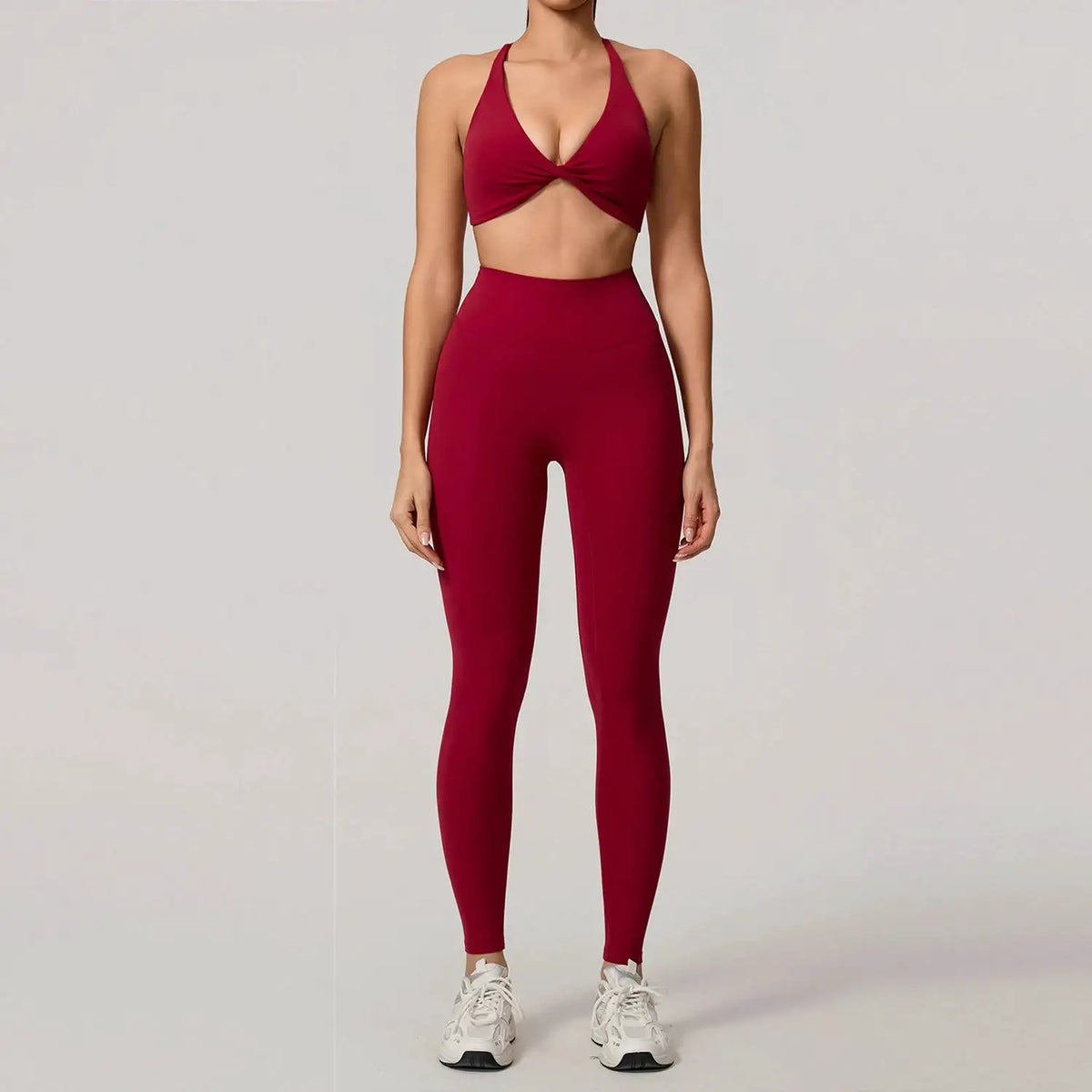 New Summer 2Pcs Women's Quick-Dry Sports Set V-Shaped Bra Female Sleeveless Yoga Outfit Gym Two-Piece Woman Sport Clothes