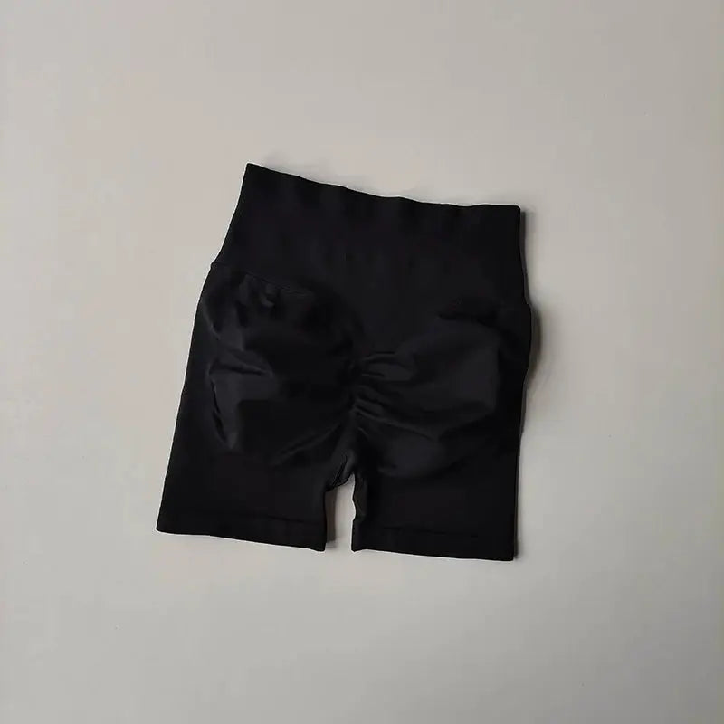 Peach Hip Lifting Sports Shorts Women High Waist and Waist Tightening Slimming Running Hip Speed Drying Three Point Tight Pants
