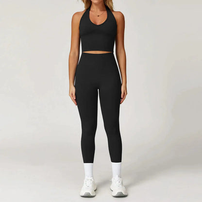 2/3/4PCS Yoga Set Gym Clothes Sportswear Seamless Yoga Suits For Women Fitness Long Sleeved Tracksuits Sports Bra Gym Leggings