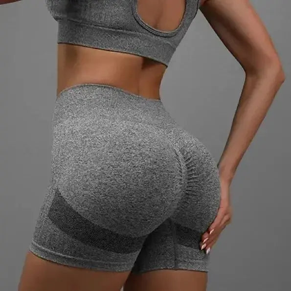 Women High Waisted Yoga Shorts Butt Lifting Tummy Control