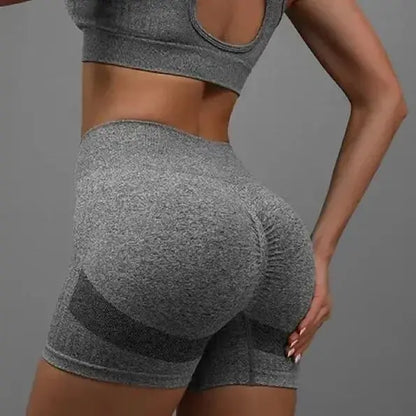 Women High Waisted Yoga Shorts Butt Lifting Tummy Control