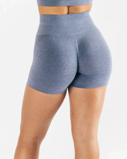 High Waist Scrunch Butt Seamless Yoga Shorts For Women