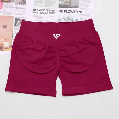 Keep That Pump Yoga Shorts Gym Shorts Recoil Scrunch Shorts Womem Seamless Silicone Printed High Quality Fitness Sport Shorts