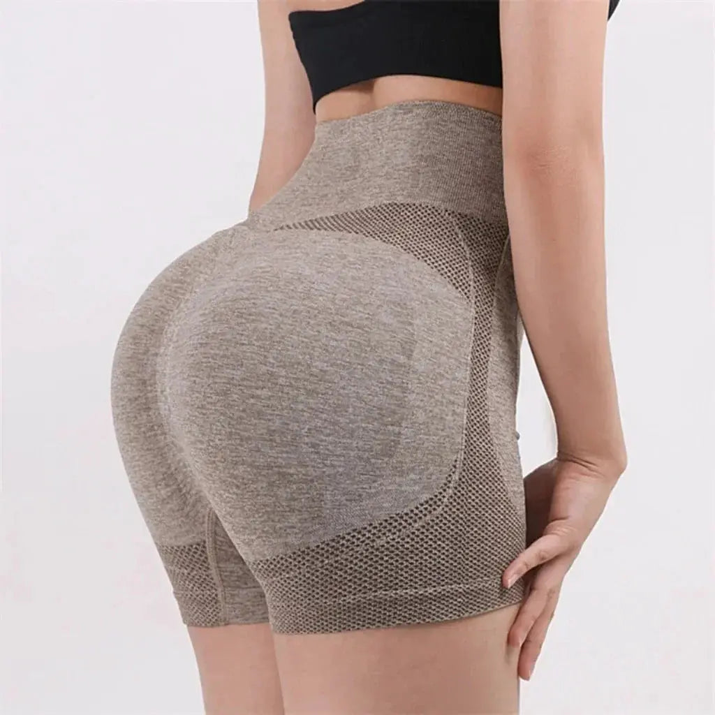 High Waist Women's Yoga Shorts Seamless Fitness Shorts