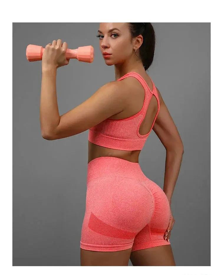Women High Waisted Yoga Shorts Butt Lifting Tummy Control