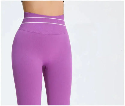Nude Yoga Pants Women High Waist Seamless Hip Lifting