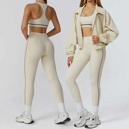 Yoga Set 2/3PCS Sports Outfits Women Clothes Fitness Tracksuit Gym Legging Workout Long Sleeved Female Bra Yoga Suit Sportswear