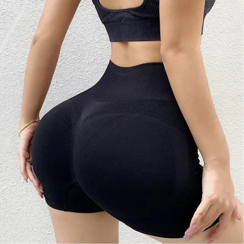 High Waist Women's Yoga Shorts Seamless Fitness Shorts