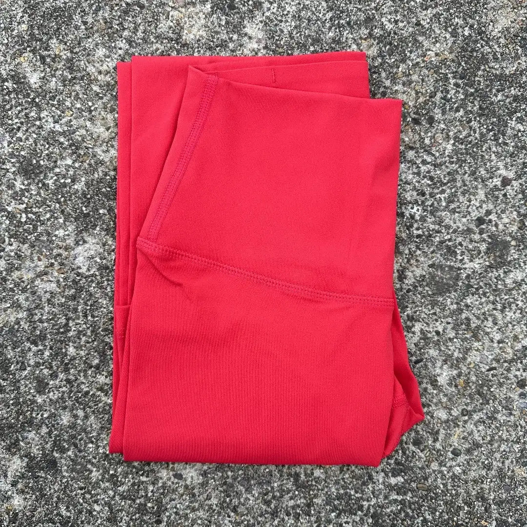 Solid Color Back Waist Pocket High Waist Yoga Legging Women Sport Cropped Pants Butter Athletic Gym Comprehensive Training Jog