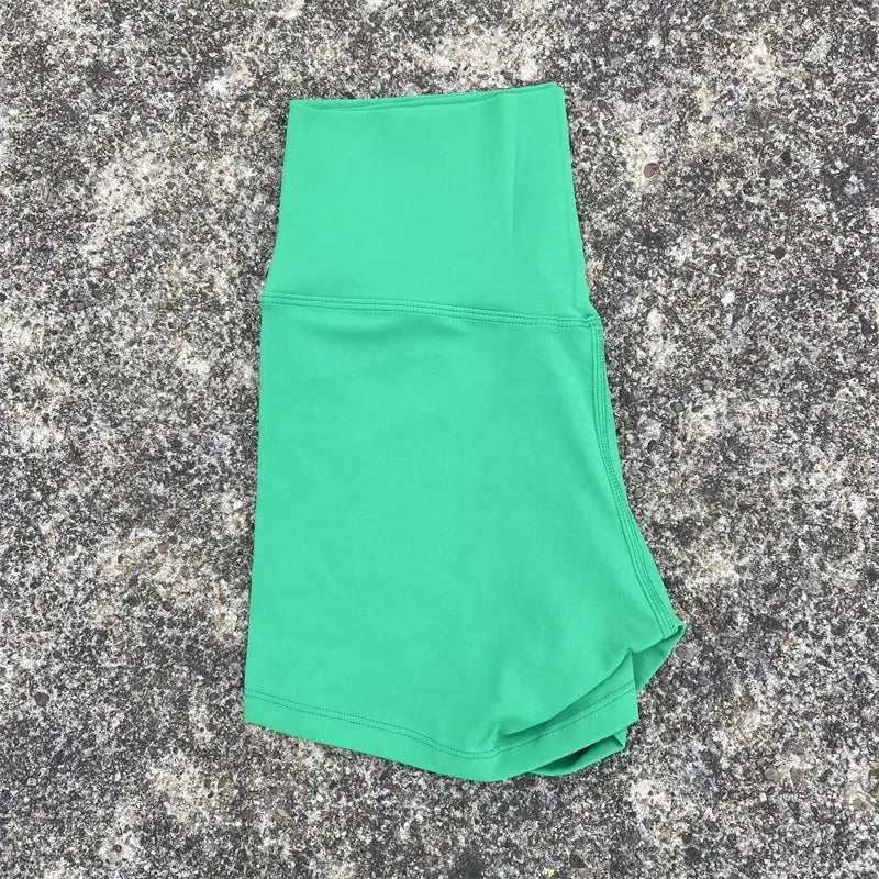 Sexy Solid Color Women Fitness Sport Short High Waist Athletic Yoga Short Leg Cycling Comprehensive Training Jogging Squat Proof