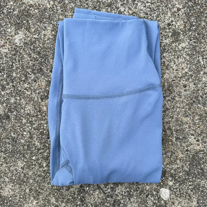 Solid Color Back Waist Pocket High Waist Yoga Legging Women Sport Cropped Pants Butter Athletic Gym Comprehensive Training Jog
