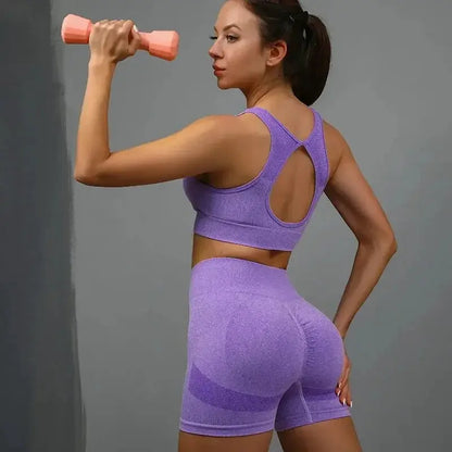 Women High Waisted Yoga Shorts Butt Lifting Tummy Control