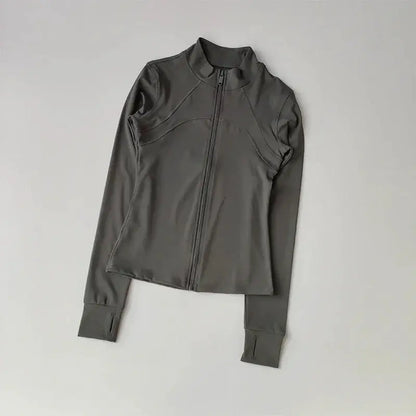 Yoga Suit Women's High-End Standing Collar Sports Jacket