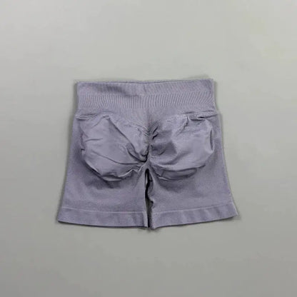 HISTELLO Impact Shorts 4.5" Women Fitness Sports Biker Shorts Low Waist Gym Short Workout Scrunch Butt Yoga Seamless Leggings