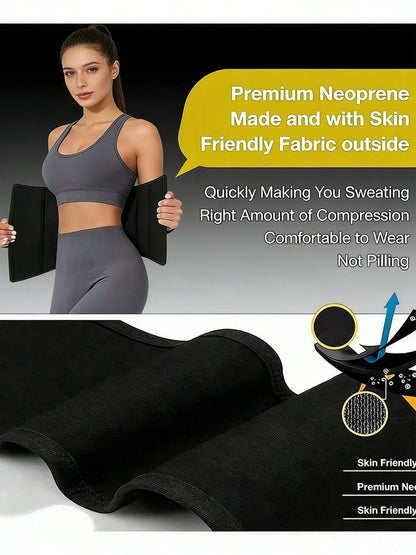FlexiFit Waist Trainer Cincher Belt And Waist Trimmer - Workout And Sauna Sweats