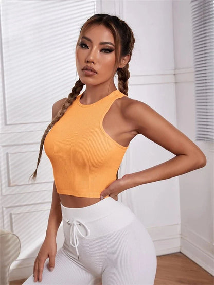 NovaWear Summer Seamless Push Up Y2K Tank Top - Lightweight LiftUp Casual Summer